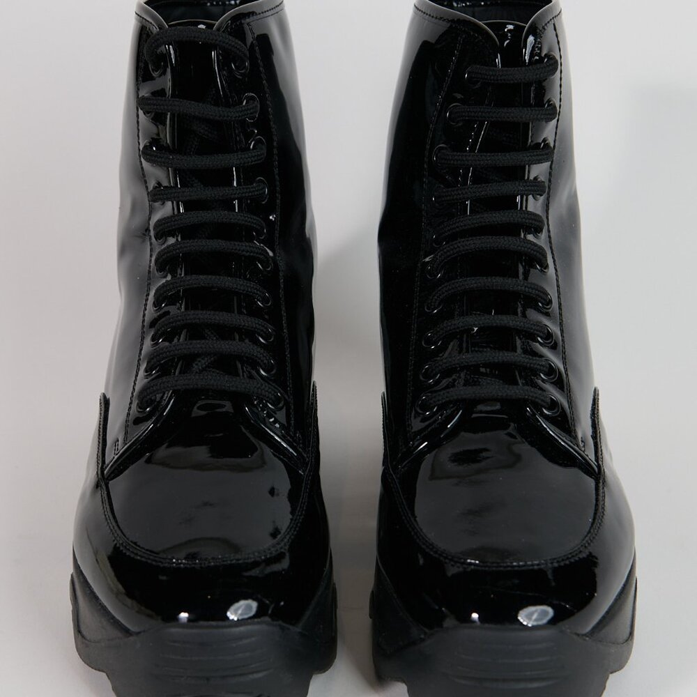 iRi - Black Patent High Top Sneaker - NWOT - Size 41
